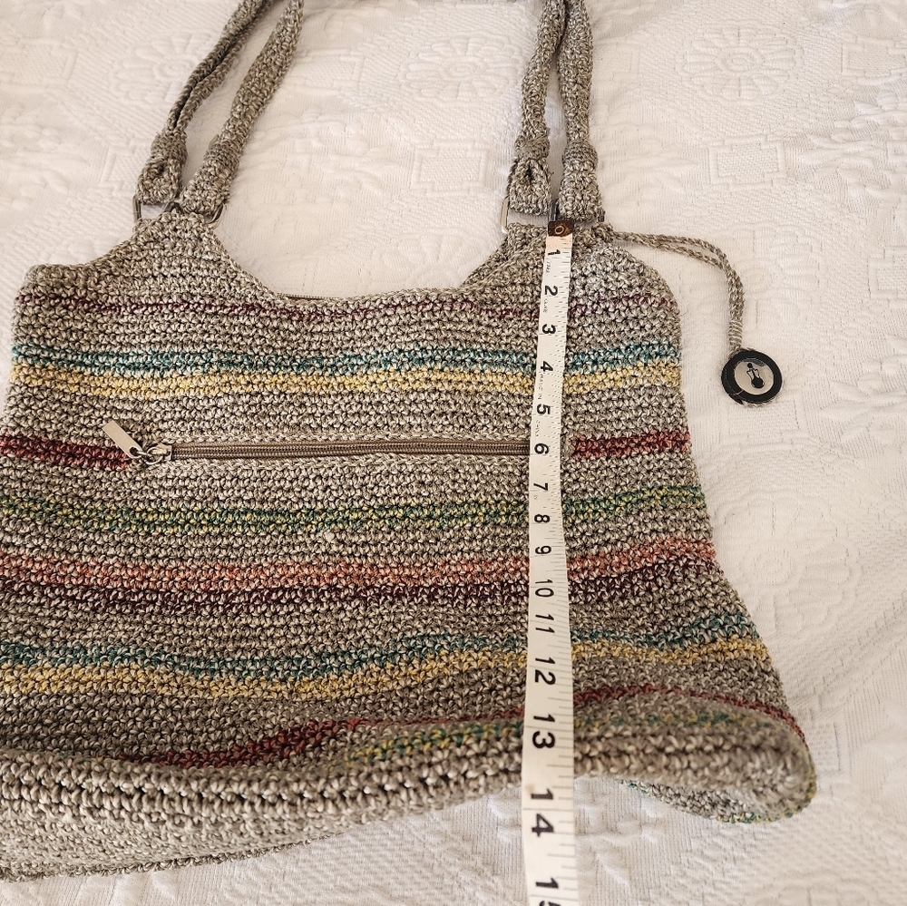 The Sak Crochet Multi Color Striped Shoulder Bag - Picture 6 of 10